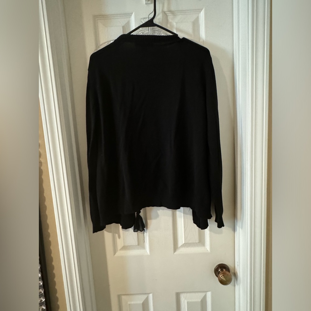 Black Cardigan Sweater - Picture 6 of 8